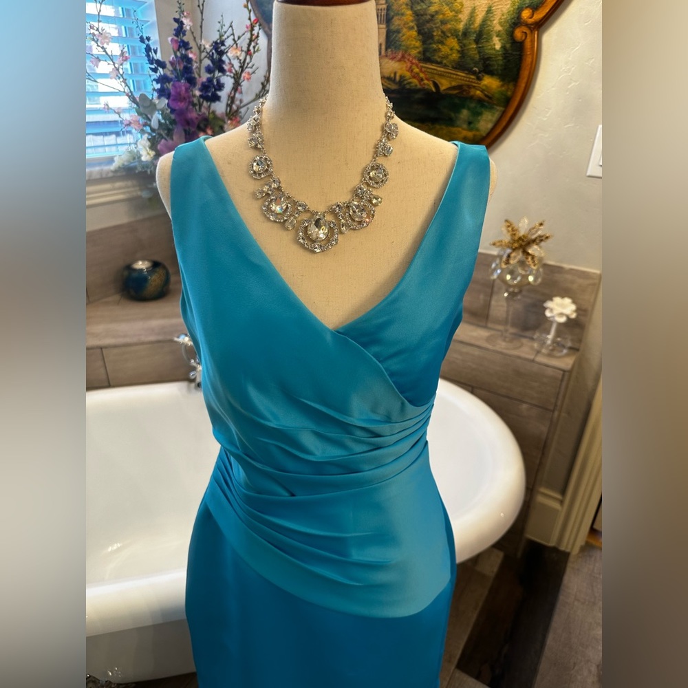 Edan Maids Electric Blue Bridesmaid or Wedding Dress Sexy and Fitted 6 - Picture 8 of 15